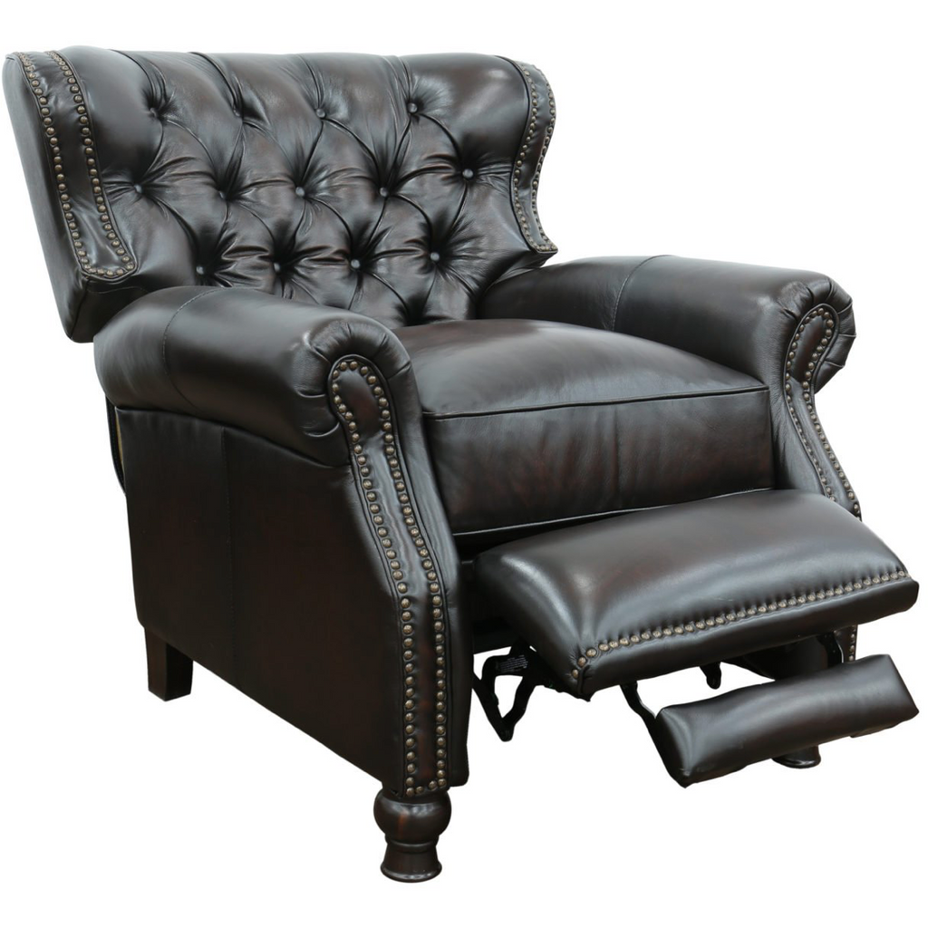Presidential Recliner in Stetson Coffee Leather - Chapin Furniture
