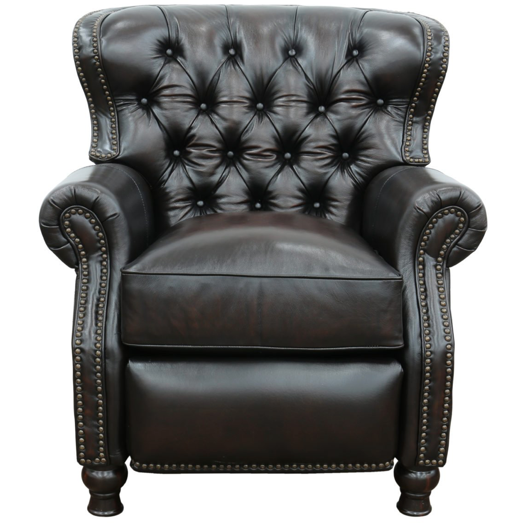 Presidential Recliner in Stetson Coffee Leather - Chapin Furniture