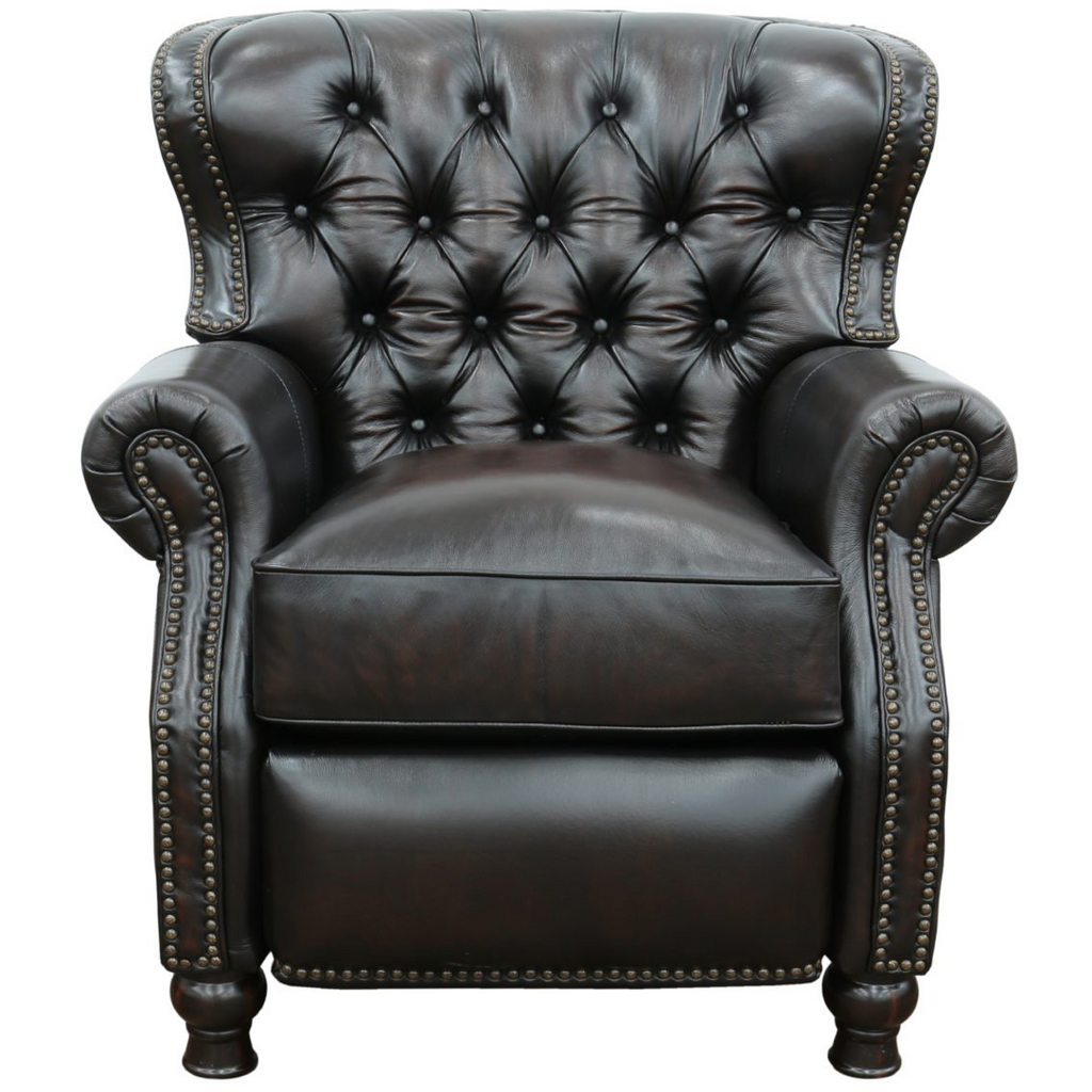 Presidential Recliner in Stetson Coffee Leather - Chapin Furniture