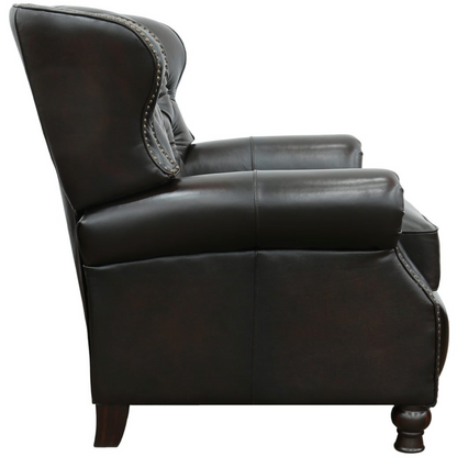 Presidential Recliner in Stetson Coffee Leather - Chapin Furniture