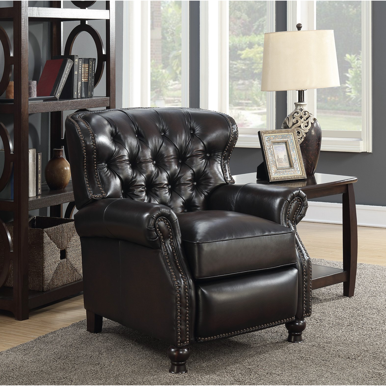 Presidential Recliner in Stetson Coffee Leather - Chapin Furniture
