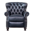 Presidential Recliner in Shoreham-Blue Leather - Chapin Furniture