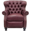 Presidential Recliner in Shoreham-Wine Leather - Chapin Furniture
