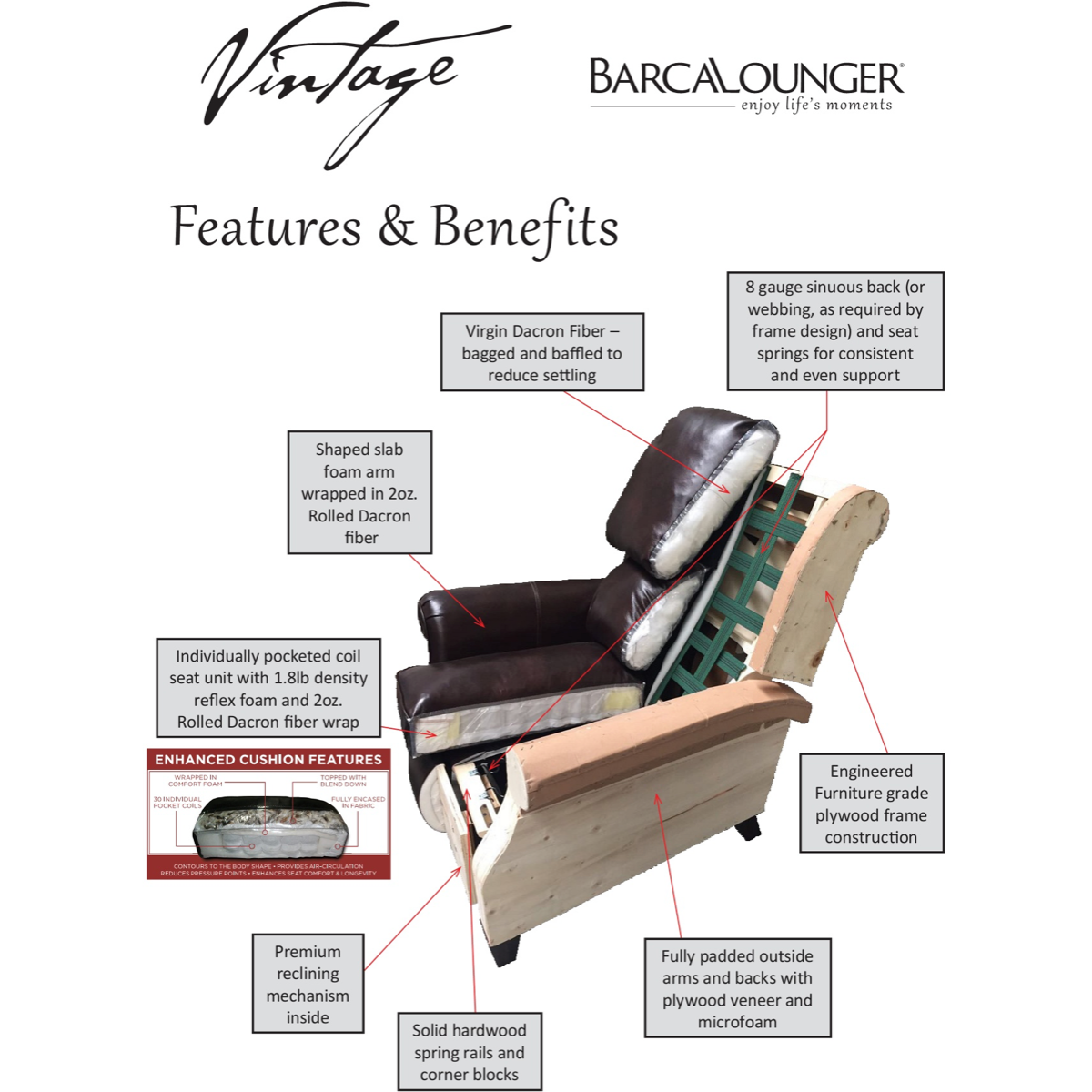 Longhorn Recliner in Chaps-Saddle Leather - Chapin Furniture