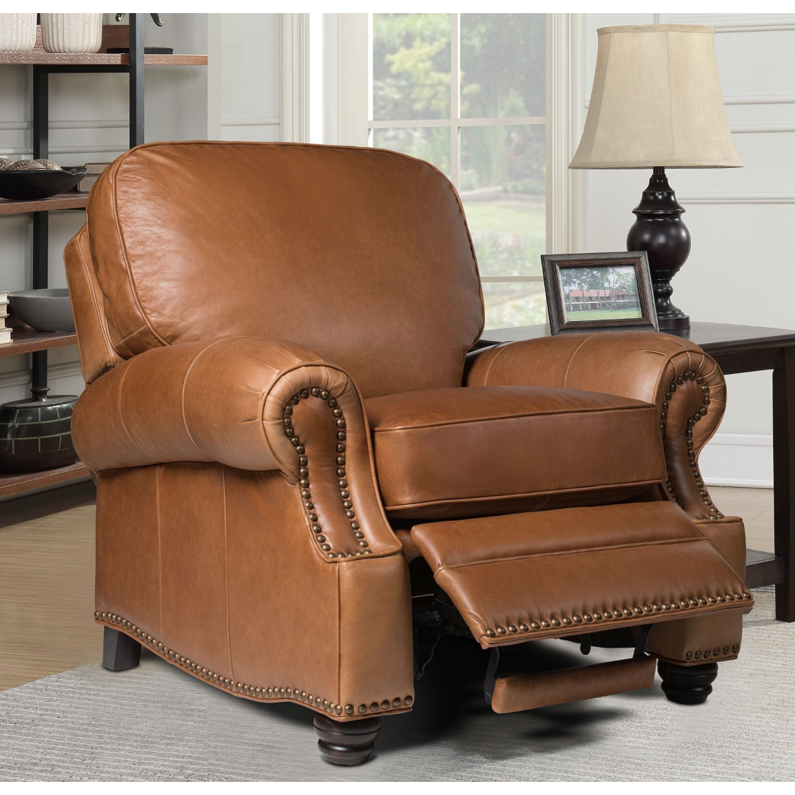 Longhorn Recliner in Chaps-Saddle Leather - Chapin Furniture