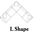 Bowe Modular Sectional- L Shape Navy - Chapin Furniture