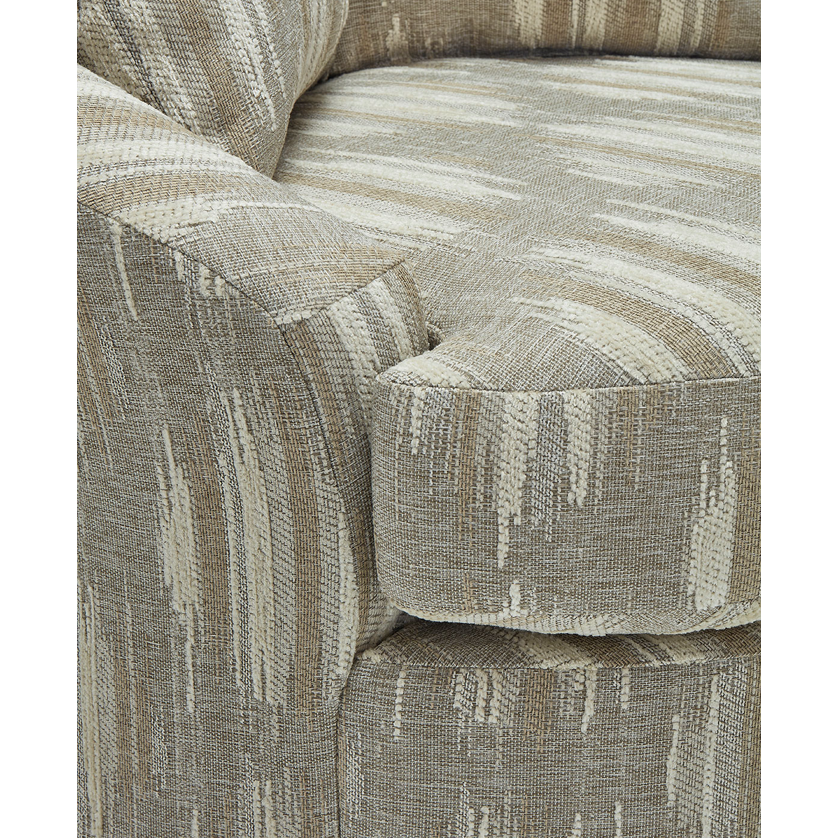 Alanna Swivel Barrel Chair- Taupe - Chapin Furniture