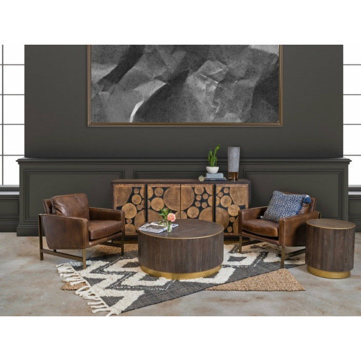 Chazzie Club Chair- Brown or Blue - Chapin Furniture