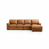 Tolland Leather RAF Chaise Sectional - Chapin Furniture