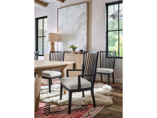 Modern Farmhouse Bowen Arm Chair- Set of 2/Charcoal - Chapin Furniture