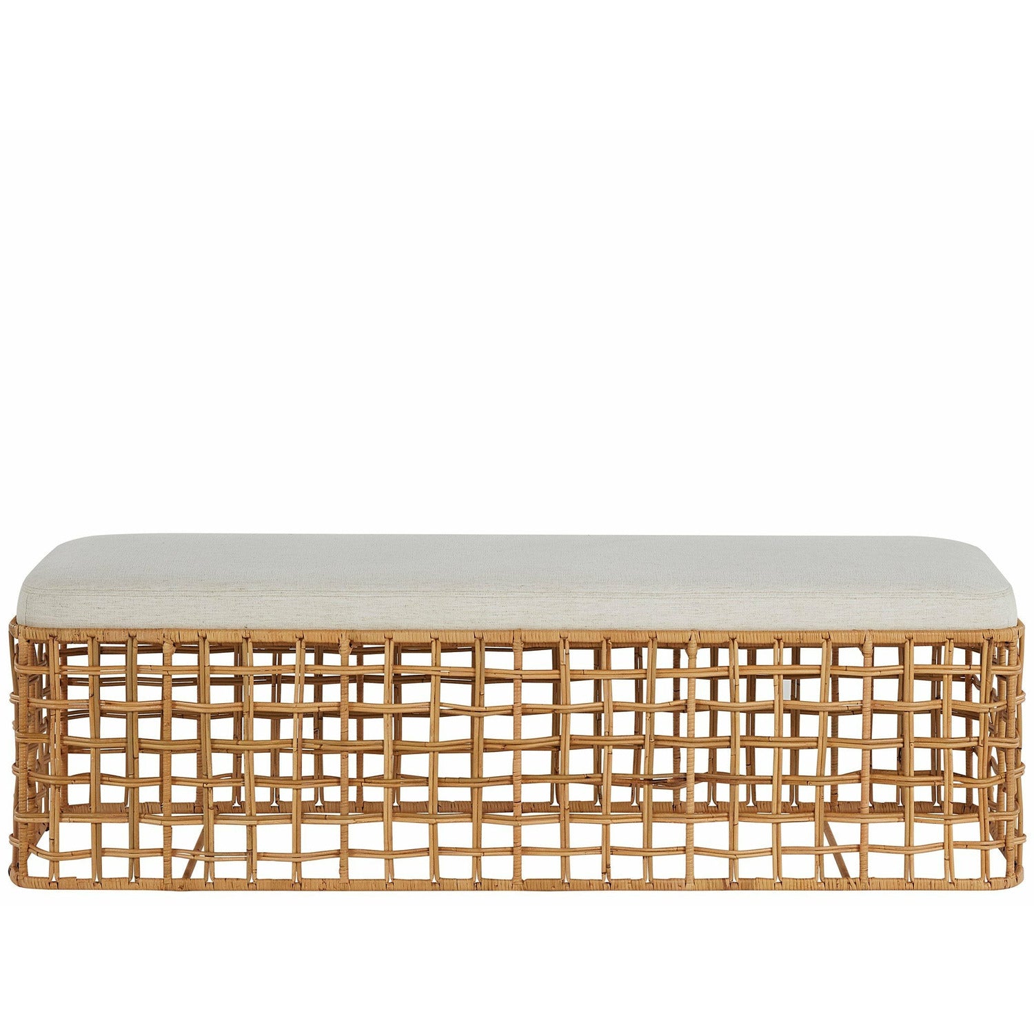 Getaway Coastal Rattan Bench