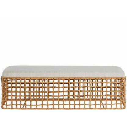 Getaway Coastal Rattan Bench - Chapin Furniture