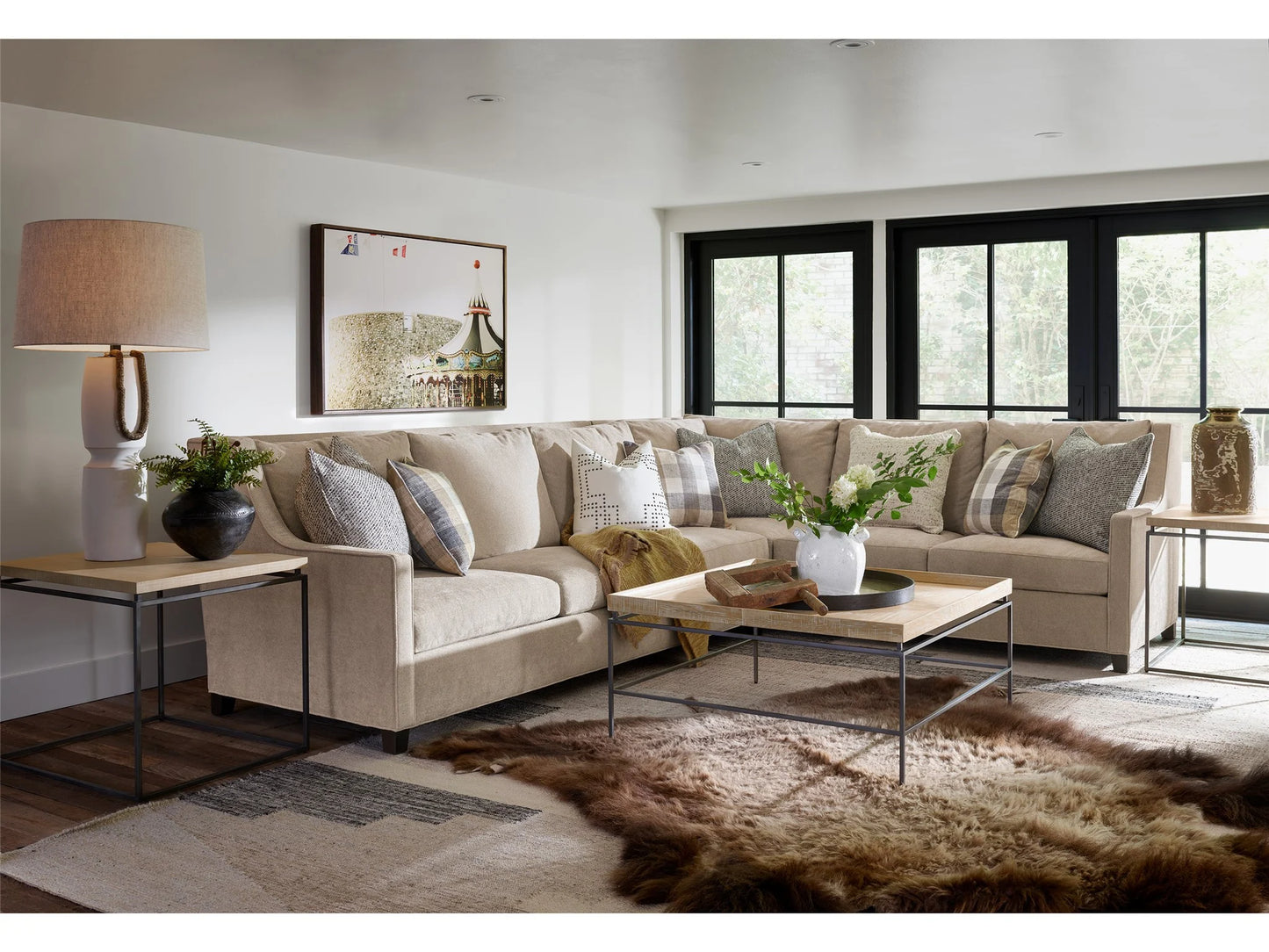 Modern Farmhouse End Table- Rustic Natural Oak - Chapin Furniture