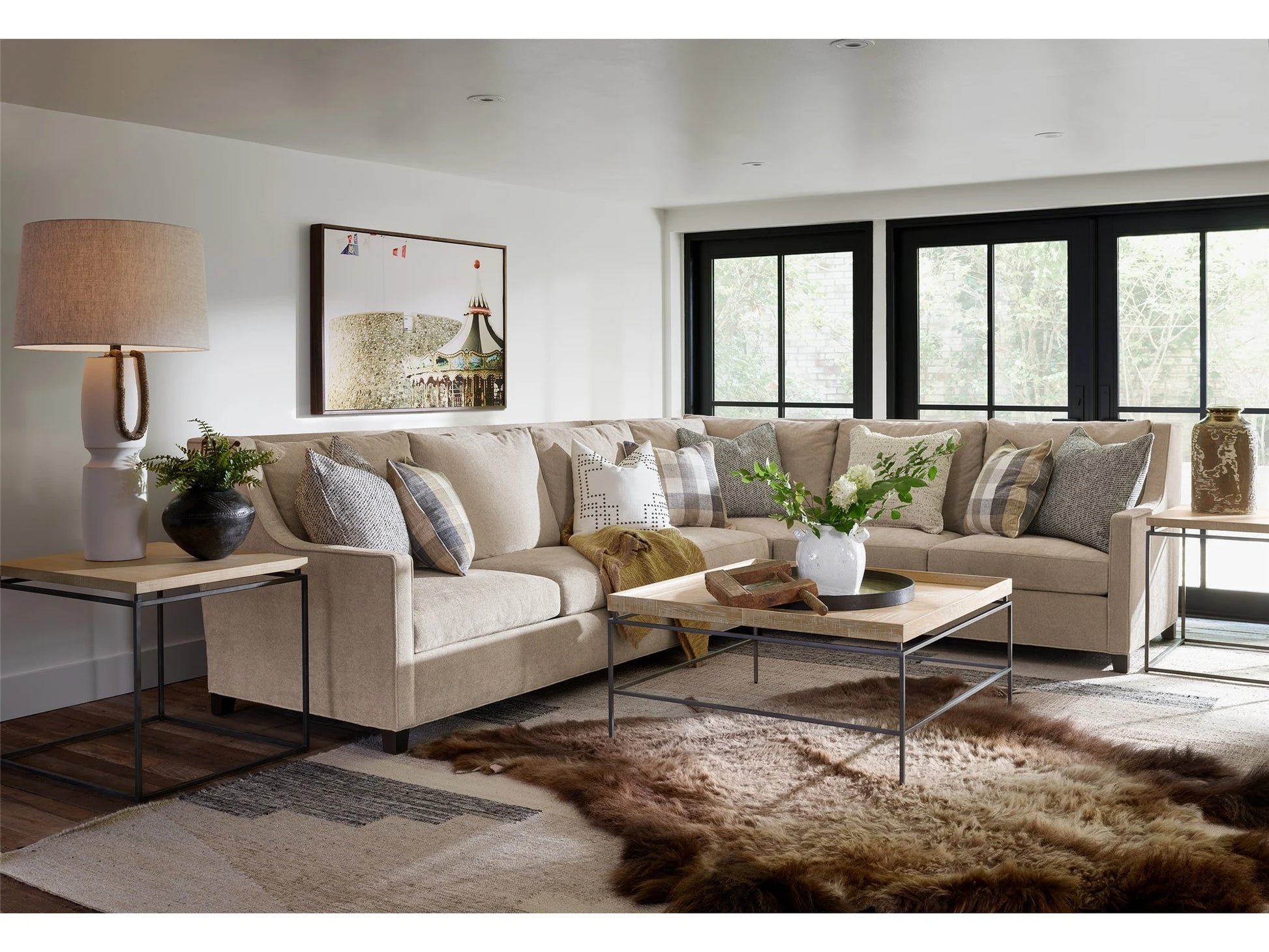 Modern Farmhouse End Table- Rustic Natural Oak - Chapin Furniture
