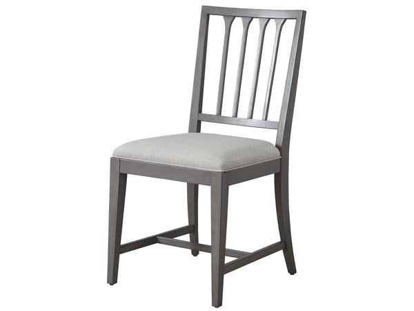 Past Forward Slat Back Side Chair- Set of 2/Flagstone - Chapin Furniture