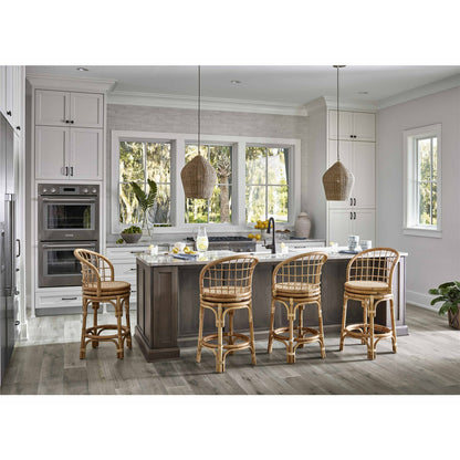 Modern Farmhouse Rattan Counter Stool - Chapin Furniture