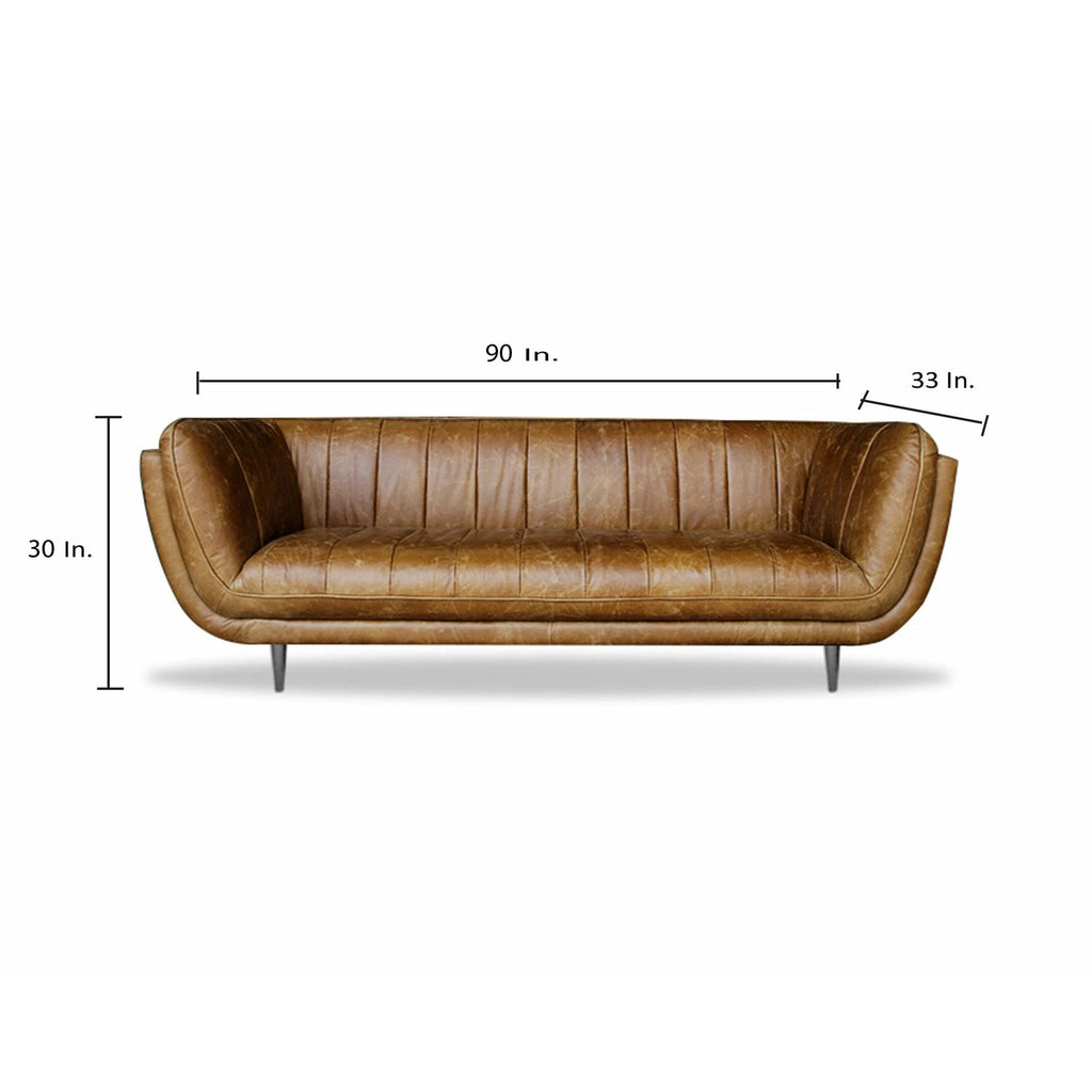 Cognac Sofa - Chapin Furniture