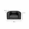 Cooper Leather Chair in Black - Chapin Furniture