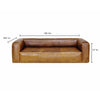 Cooper Leather Sofa in Brown - Chapin Furniture