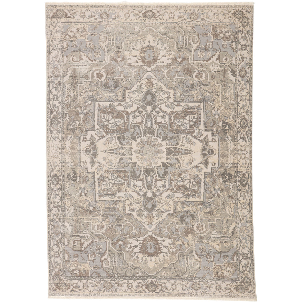 Jaipur Living Alain Medallion Gray/ Cream Rug - Chapin Furniture