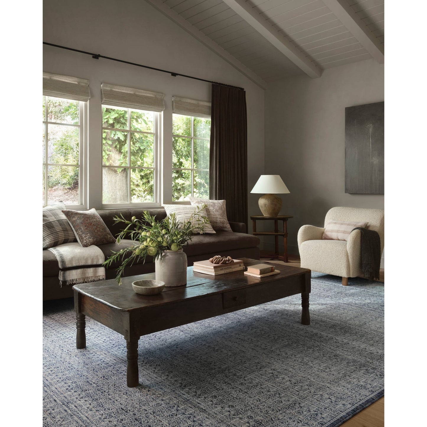 Amber Lewis Zuma Denim/Ivory Rug - Chapin Furniture