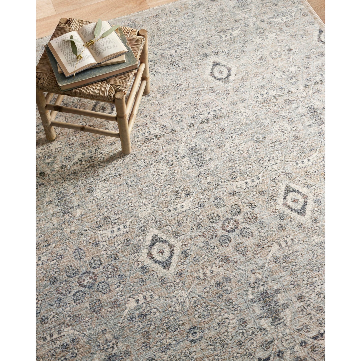 Amber Lewis Zuma Silver/Sky Rug - Chapin Furniture