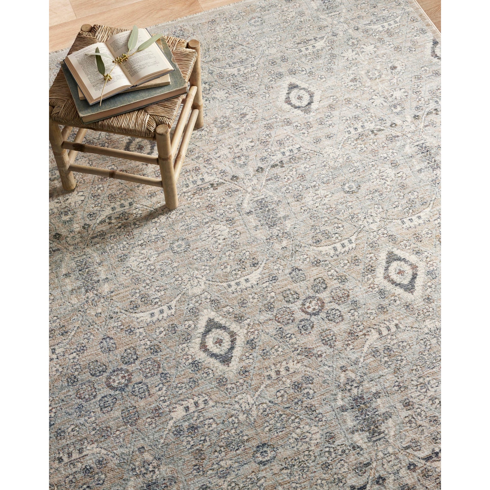 Amber Lewis Zuma Silver/Sky Rug - Chapin Furniture
