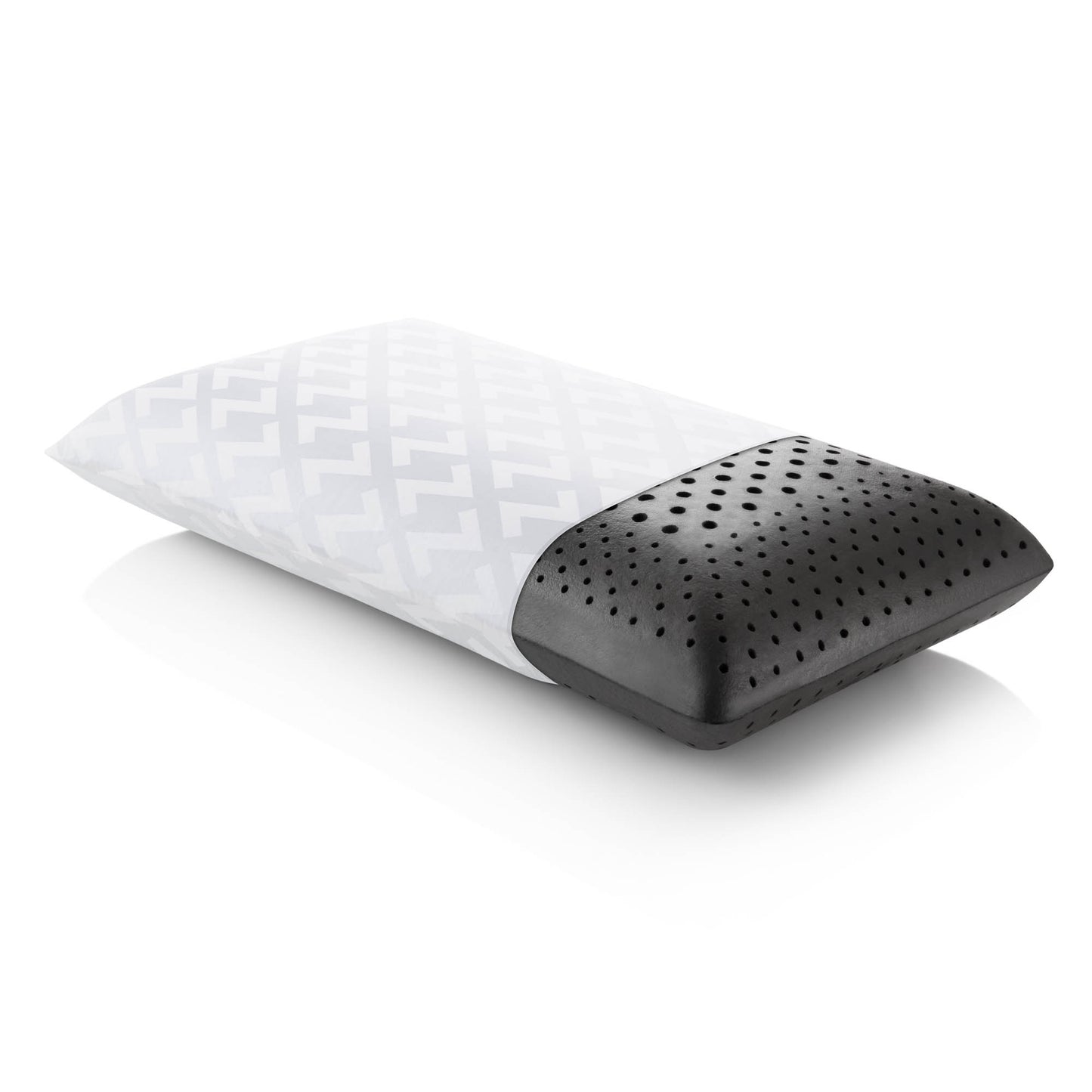 Zoned Dough® + Bamboo Charcoal, Mid Loft Plush Pillow- Queen - Chapin Furniture