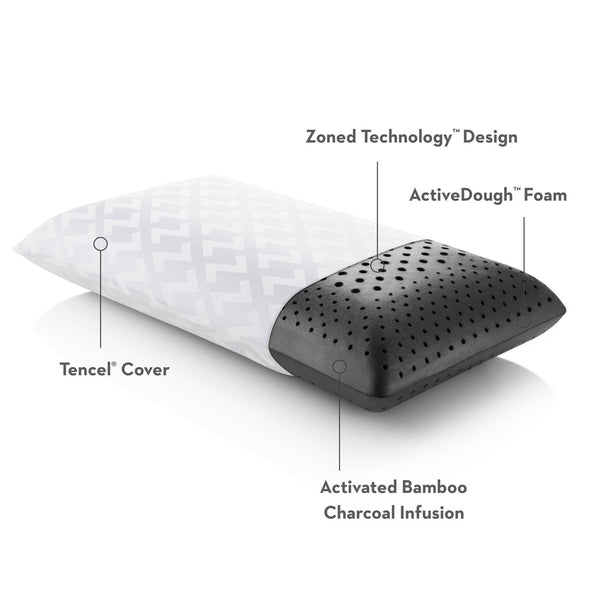 Zoned ActiveDough® + Bamboo Charcoal Pillow- Queen - Chapin Furniture