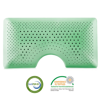 Shoulder Zoned Dough® Peppermint, Mid Loft Pillow With Aromatherapy Spray- Queen - Chapin Furniture