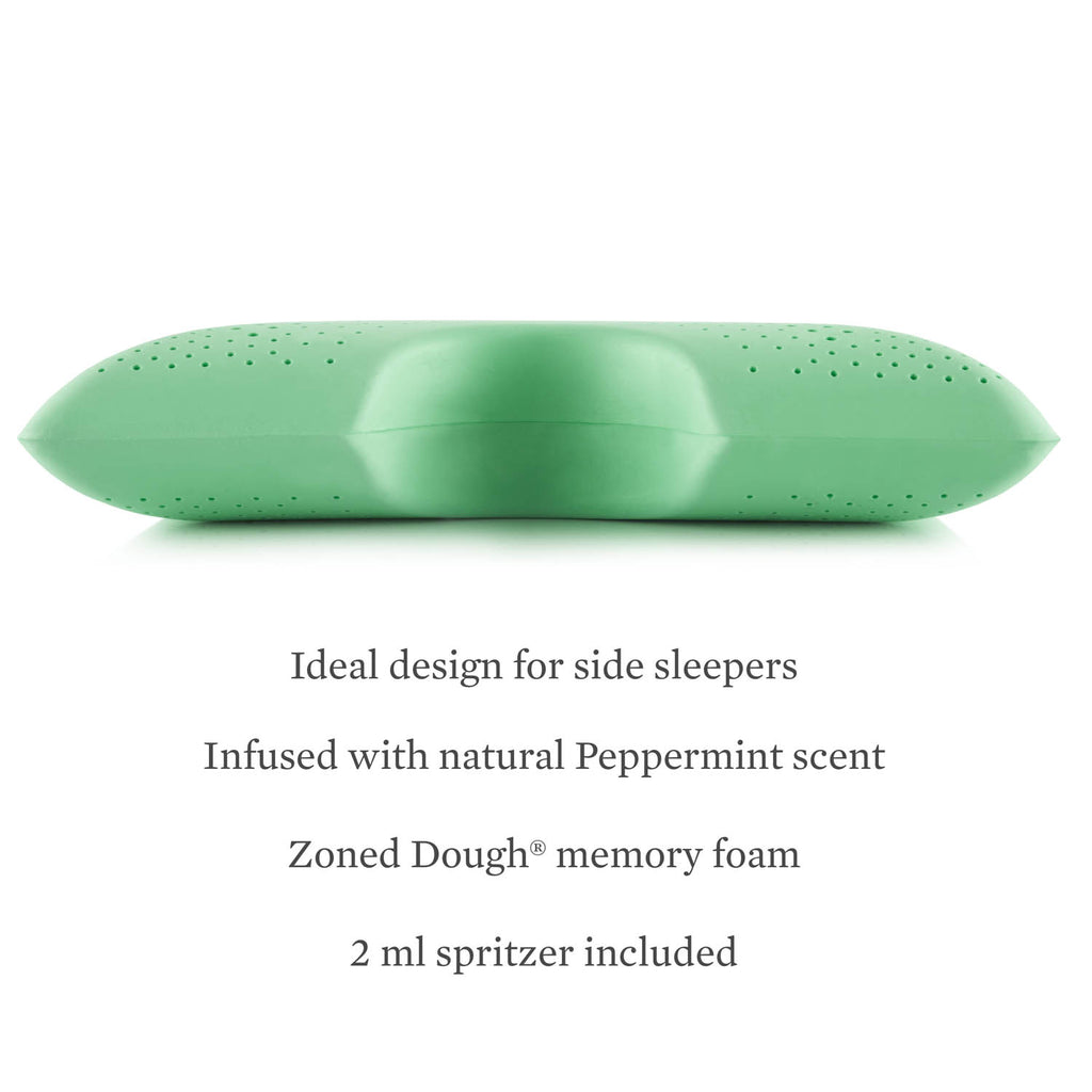 Shoulder Zoned Dough® Peppermint, Mid Loft Pillow With Aromatherapy Spray- King - Chapin Furniture