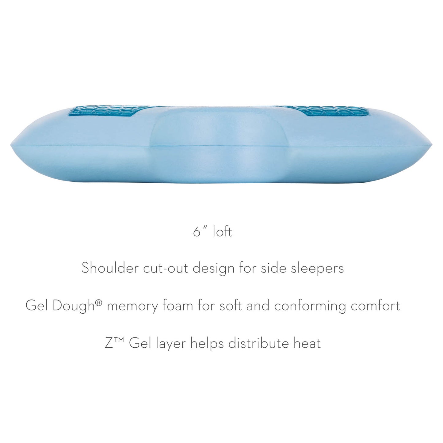 Shoulder Gel Dough® + Z™ Gel Pillow- Queen - Chapin Furniture