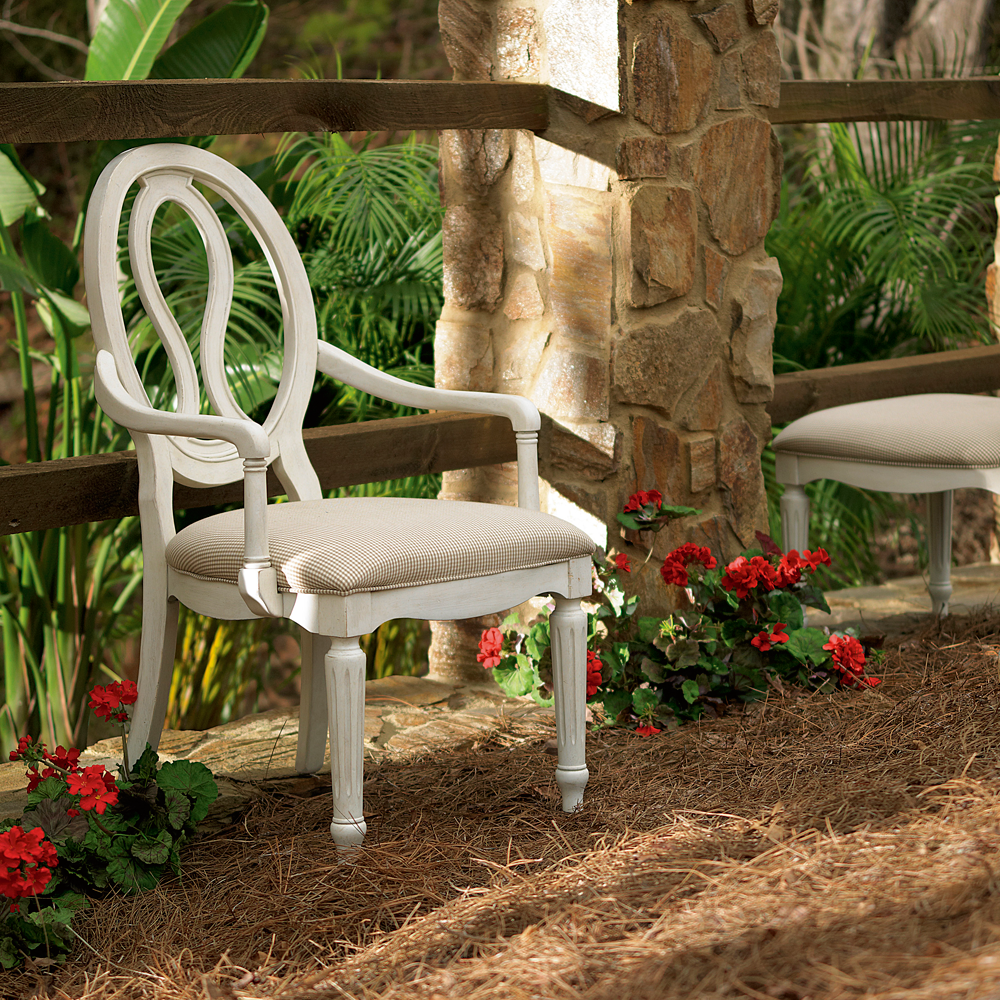 Summer Hill Pierced Back Arm Chair- Set of 2 - Chapin Furniture
