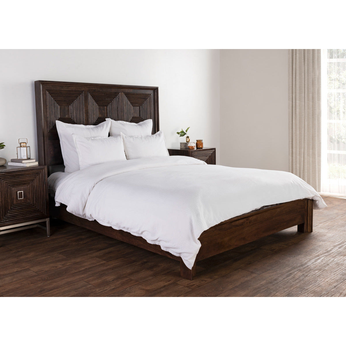 Karina White 3Pc Duvet Set - Chapin Furniture