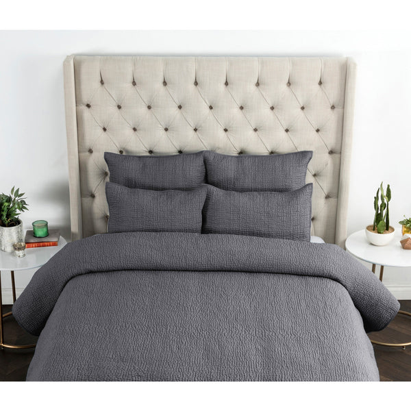 Danica Charcoal Quilt Set - Chapin Furniture