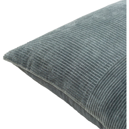 Courdoroy Quarters Charcoal Pillow- Multiple Sizes - Chapin Furniture