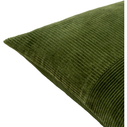 Courdoroy Quarters Olive Green Pillow- Multiple Sizes - Chapin Furniture
