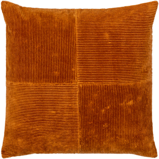 Courdoroy Quarters Brick Red Pillow- Multiple Sizes - Chapin Furniture