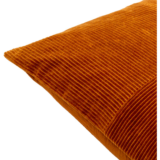 Courdoroy Quarters Brick Red Pillow- Multiple Sizes - Chapin Furniture