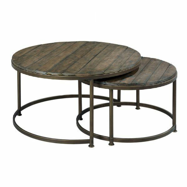 Leone Round Nesting Cocktail Table