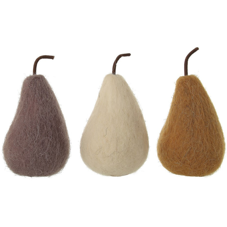 Creative Co-Op Wool Felt Pear - Thumbnail 3