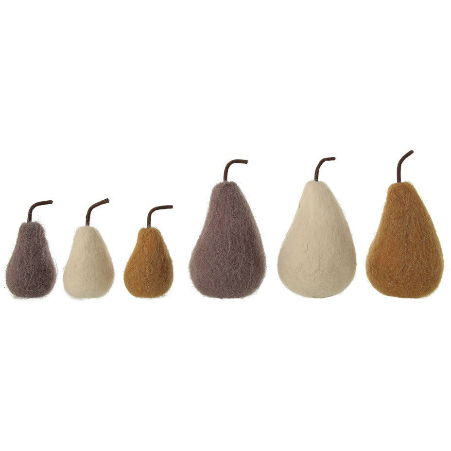 Creative Co-Op Wool Felt Pear - Thumbnail 4