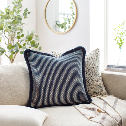 Cotton Fringe Pillow- Multiple Sizes - Chapin Furniture