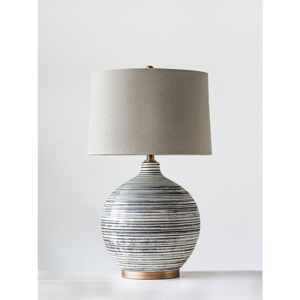 Ceramic Textured Table Lamp - Chapin Furniture