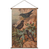 Printed Bamboo Scroll Wall Decor w/ Vintage Reproduction Birds Image - Chapin Furniture