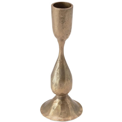 Hand-Forged Metal Taper Holder, Antique Brass Finish - Chapin Furniture