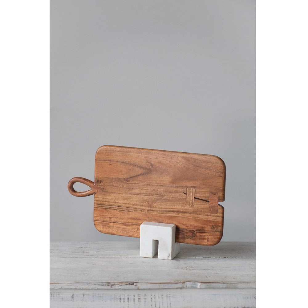 Acacia Wood Cheese/Cutting Board with Handle
