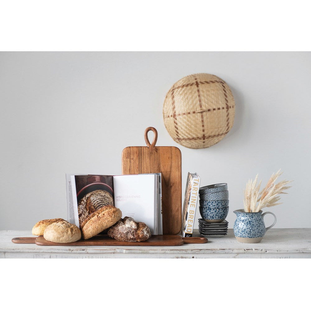 Acacia Wood Cheese/Cutting Board with Handle - Chapin Furniture