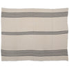 Stitched Throw with Stripes & Frayed Edges - Chapin Furniture