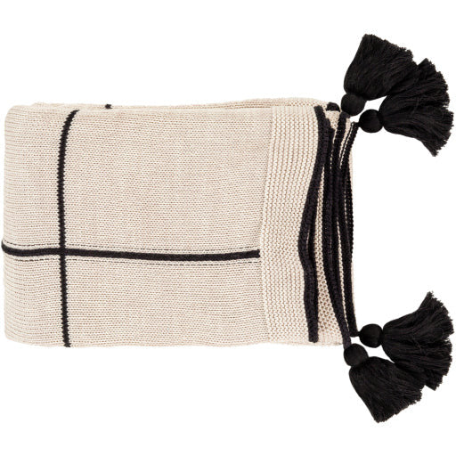 Fleck Throw Blanket- Black - Chapin Furniture